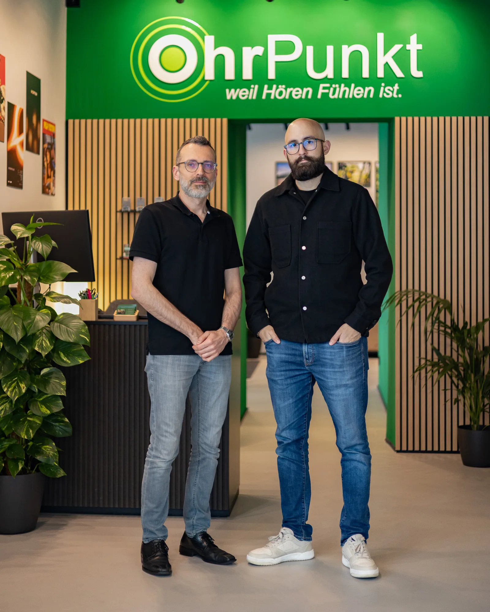 Das OhrPunkt Team: Tobias Hirlinger und Andrés González in Karlsruhe